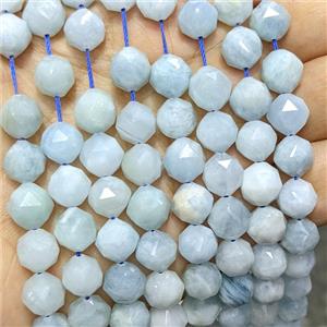 Natural Blue Aquamarine Beads Cutted Round, approx 10mm [GB25085]