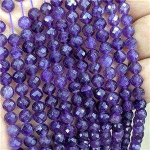 Natural Purple Amethyst Beads Faceted Round, approx 6mm [GB25126]