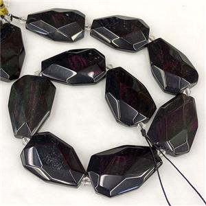 Black Obsidian Slice Beads, approx 20-38mm [GB25134]