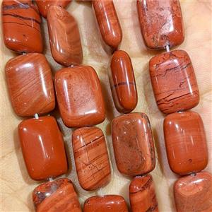 Red Jasper Rectangle Beads, approx 13-18mm [GB25152]