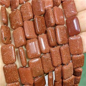 Golden Sandstone Rectangle Beads, approx 13-18mm [GB25153]