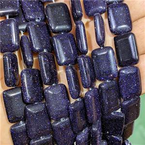Blue Sandstone Rectangle Beads, approx 13-18mm [GB25154]