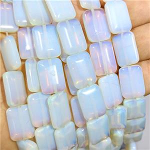 White Opalite Rectangle Beads, approx 13-18mm [GB25155]