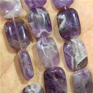 Purple Amethyst Rectangle Beads, approx 13-18mm [GB25156]