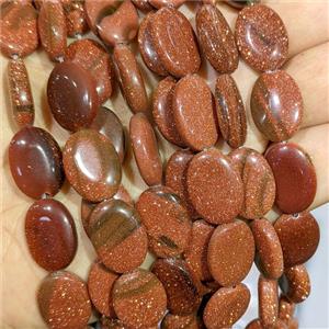 Golden Sandstone Oval Beads, approx 13-18mm [GB25165]