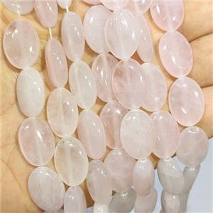 Pink Rose Quartz Oval Beads, approx 13-18mm [GB25173]