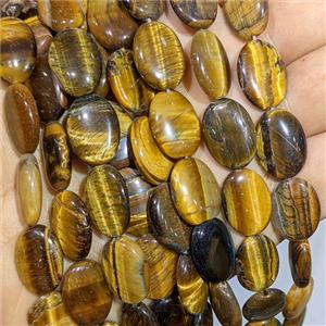 Natural Tiger Eye Stone Oval Beads, approx 13-18mm [GB25178]