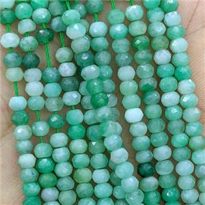 Natural Emerald Beads Faceted Rondelle AA-Grade, approx 4mm [GB25181]