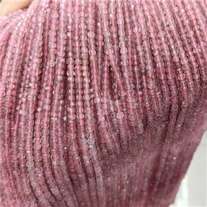 Natural Pink Strawberry Quartz Beads Faceted Cube, approx 3mm [GB25798]