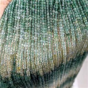 Green Yellow Quartz Beads Faceted Cube, approx 3mm [GB25800]