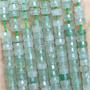Natural Aventurine Heishi Beads Faceted Lt.green, approx 2-4mm [GB25867]