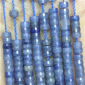 Natural Blue Aventurine Heishi Beads Faceted, approx 2-4mm [GB25880]