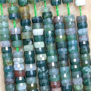 Natural Indian Agate Heishi Beads Faceted, approx 2-4mm [GB25882]