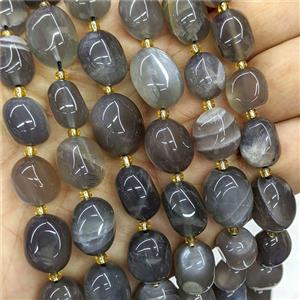 Natural Gray Moonstone Nugget Beads Freeform, approx 10-15mm [GB25909]