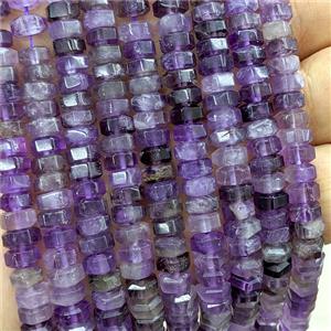 Natural Purple Amethst Hexagon Beads, approx 6mm [GB25948]