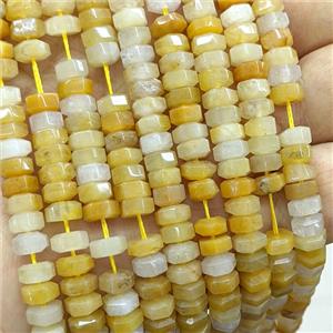 Natural Yellow Aventurine Hexagon Beads, approx 6mm [GB25949]
