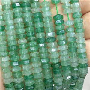 Natural Green Aventurine Hexagon Beads, approx 6mm [GB25950]