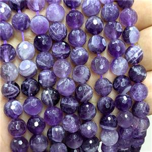 Natural Dogtooth Amethyst Beads Purple Faceted Round, approx 6mm [GB25974-6MM]