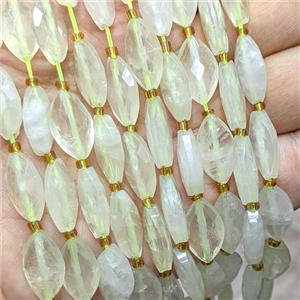 Natural Lemon Quartz Horseeye Beads Faceted, approx 10-16mm [GB26022]