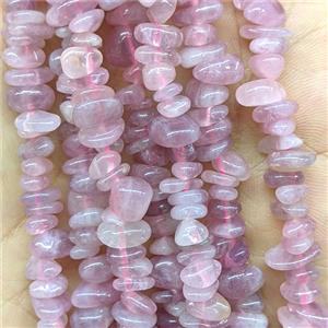 Natural Pink Madagascar Rose Quartz Chips Beads Freeform, approx 5-8mm [GB26028]