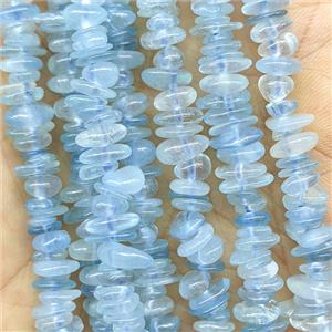 Natural Blue Aquamarine Chips Beads Freeform, approx 5-8mm [GB26030]
