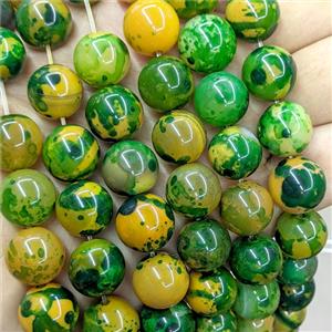 Natural Agate Beads Multicolor Dye Smooth Round, approx 14mm [GB26034]