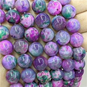 Natural Agate Beads Lavender Dye Smooth Round, approx 14mm [GB26065]