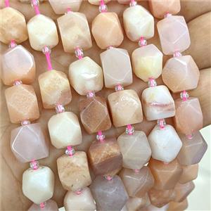 Pink Aventurine Nugget Beads Freeform Faceted, approx 9-12mm [GB26092]