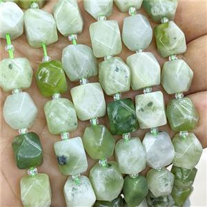 New Mountain Jade Nugget Beads Freeform Faceted, approx 9-12mm [GB26099]