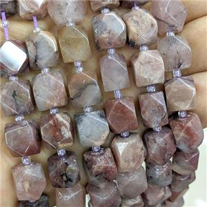 Violet Jasper Nugget Beads Faceted Freeform B-Grade, approx 9-12mm [GB26113]