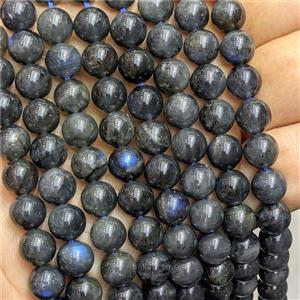 Natural Labradorite Beads Round Smooth Blue Flash, approx 10mm [GB26117-10MM]