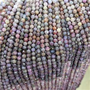 Natural Ruby Beads Multicolor Faceted Round, approx 5mm [GB26146]