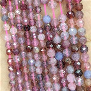 Natural Spinel Beads Multicolor Faceted Round, approx 4mm [GB26148-4MM]