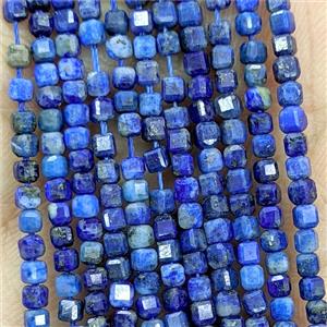 Natural Blue Lapis Lazuli Cube Beads, approx 2mm [GB26233]