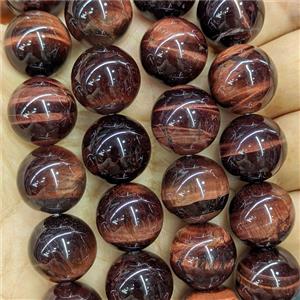 Red Tiger Eye Stone Beads Smooth Round, approx 16mm [GB26289]