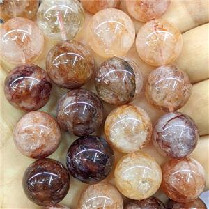 Natural Red Hematoid Quartz Beads Smooth Round, approx 16mm [GB26649]