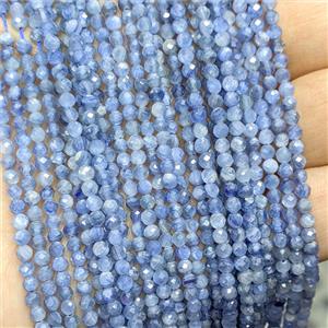Natural Blue Kyanite Tiny Beads Faceted Round, approx 2mm [GB26659]