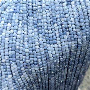 Natural Blue Opal Beads Faceted Cube, approx 4mm [GB26675]