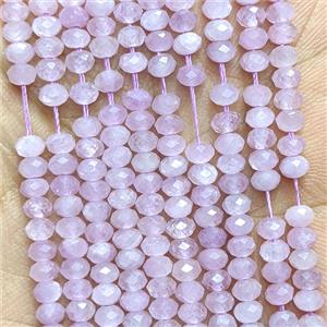 Natural Lavender Kunzite Beads Faceted Rondelle, approx 3x4mm [GB26679]