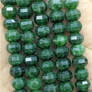 Deepgreen Jade Pumpkin Beads Faceted Dye, approx 7x10mm [GB26742]