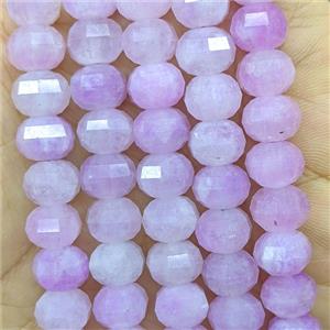 Lt.lavender Jade Pumpkin Beads Faceted Dye, approx 7x10mm [GB26745]