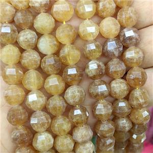 Coffee Dye Jade Round Beads Cutted, approx 10mm [GB26761]