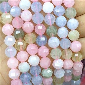 Dye Jade Round Beads Cutted Multicolor, approx 10mm [GB26766]