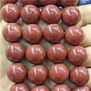 Natural Red Jasper Round Beads Smooth, approx 18mm [GB26771]