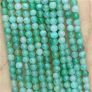 Natural Green Emerald Beads AA-Grade Smooth Round, approx 3mm [GB26828]