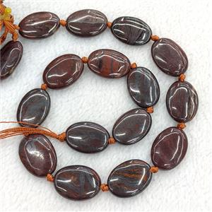 Iron Tiger Eye Stone Oval Beads Red, approx 18-25mm [GB26829]