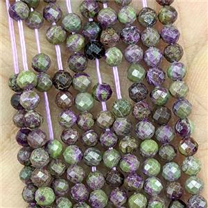 Natural Green Purple Sugilite Beads Faceted Round, approx 3.4mm [GB26851]