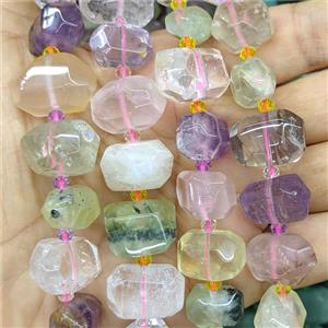 Natural Gemstone Nugget Beads Faceted Freeform Mixed, approx 12-18mm [GB26891]
