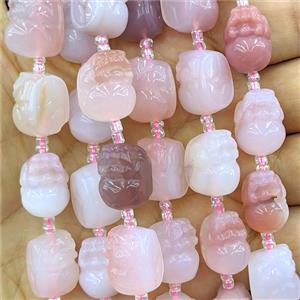 Red Carnelian Agate Pixiu Beads Carved, approx 12-16mm, 17pcs per st [GB26978]