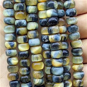 Tiger Eye Stone Rondelle Beads Smooth, approx 5x8mm [GB26987]